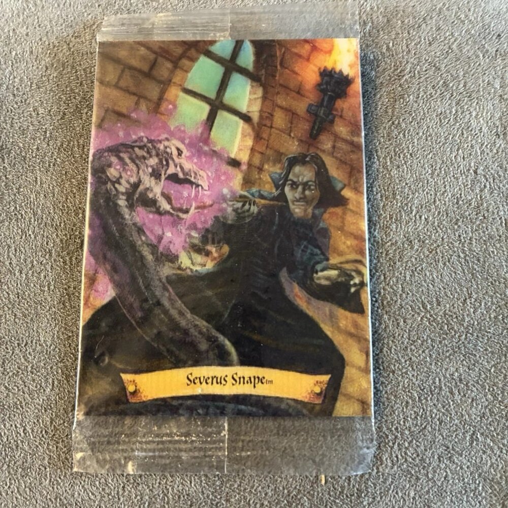 2004 HARRY POTTER Lenticular Motion Chocolate Frog Card - SEVERUS SNAPE #5/12